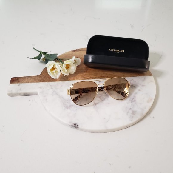 Coach Aviator Sunglasses - Picture 1 of 16
